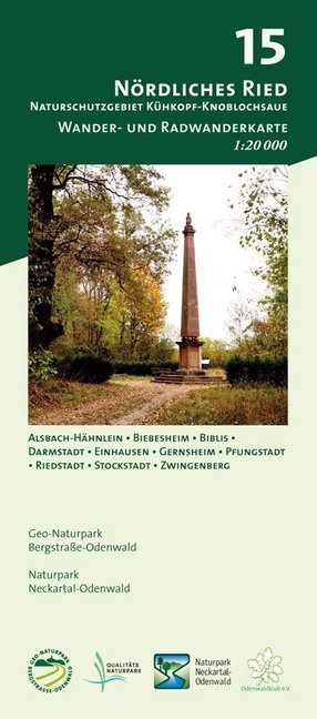 Odenwald Freizeitkarte Nördliches Ried - Naturschutzgebiet Kühkopf-Knoblochsaue main product photo