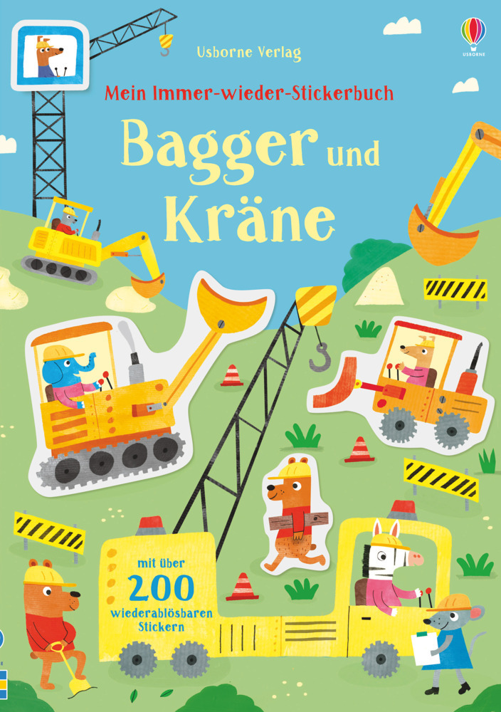 Mein Immer-wieder-Stickerbuch: Bagger und Kräne main product photo