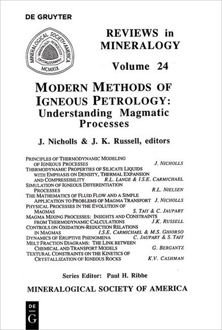 Modern Methods of Igneous Petrology main product photo