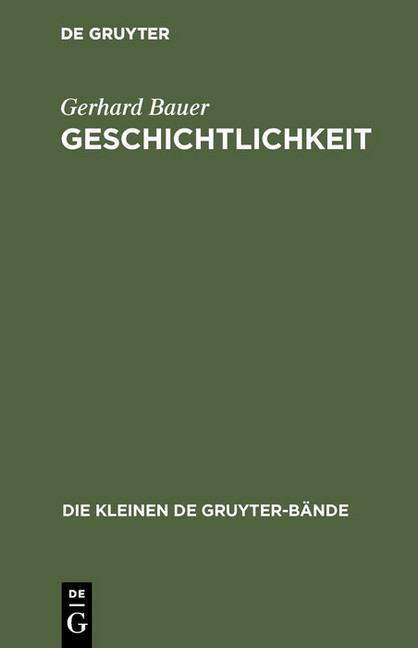 Geschichtlichkeit main product photo