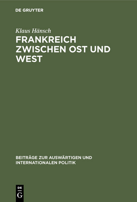 Frankreich zwischen Ost und West main product photo