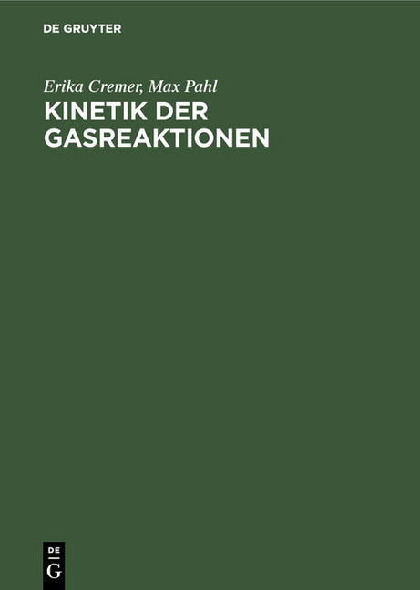 Kinetik der Gasreaktionen main product photo