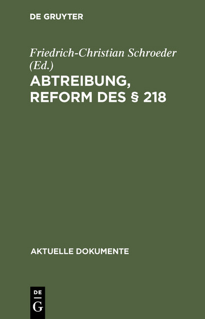 Abtreibung, Reform des 218 main product photo