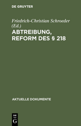 Abtreibung, Reform des 218