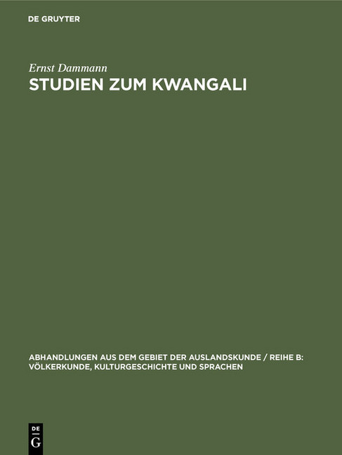 Studien zum Kwangali main product photo