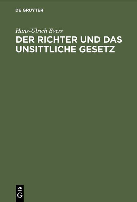 Der Richter und das unsittliche Gesetz main product photo