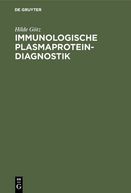 Immunologische Plasmaprotein-Diagnostik main product photo