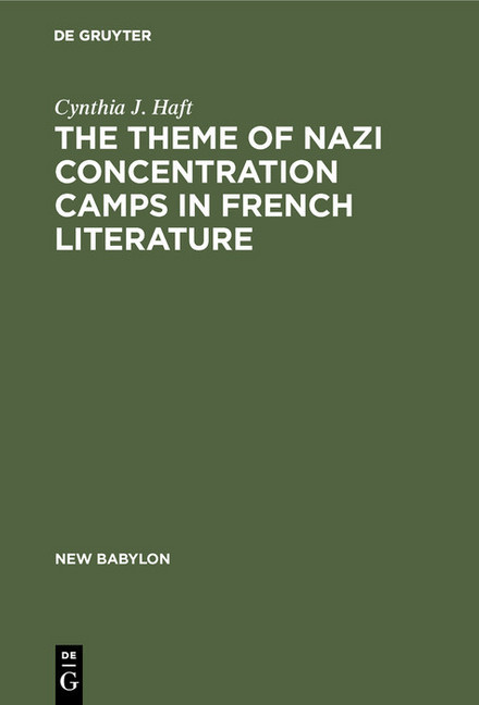 The theme of Nazi concentration camps in French literature main product photo