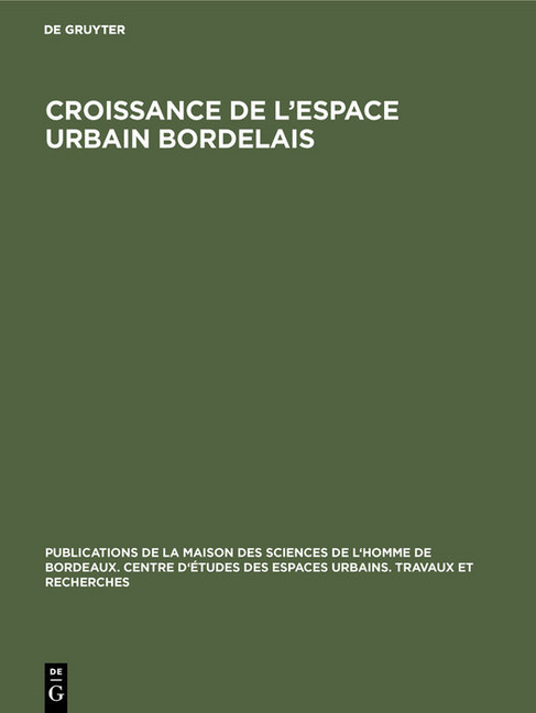 Croissance de l'espace urbain bordelais main product photo