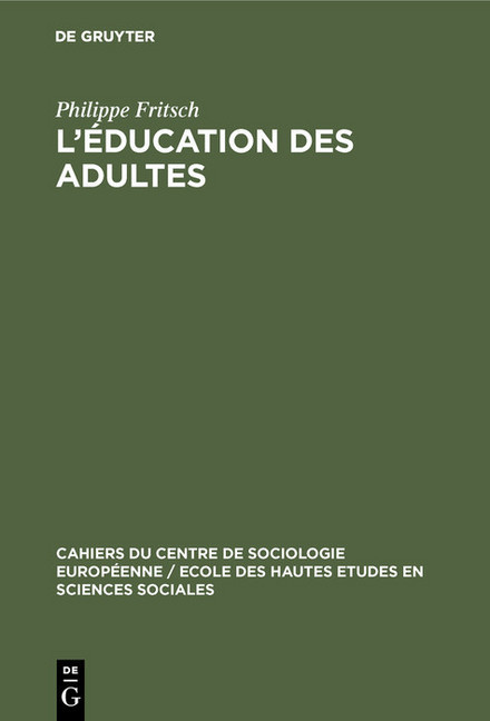 L'éducation des adultes main product photo