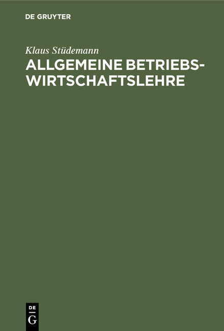 Allgemeine Betriebswirtschaftslehre main product photo