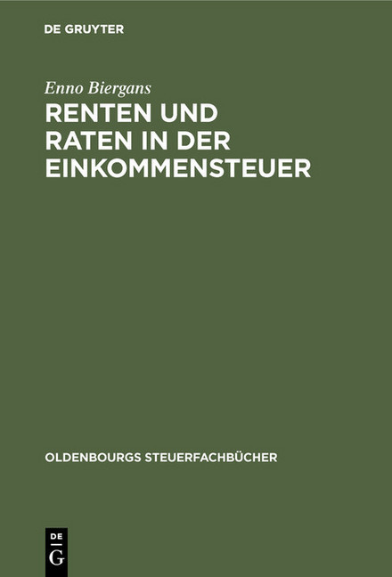 Renten und Raten in der Einkommensteuer main product photo