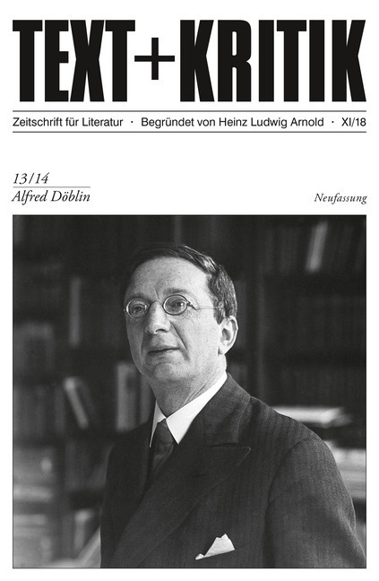TEXT + KRITIK 13/14 - Alfred Döblin main product photo