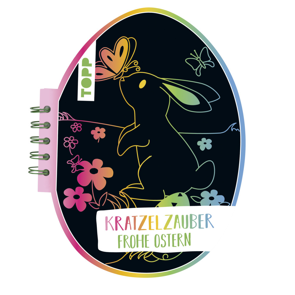 Kratzelzauber Ostern (Kratzelbuch in Ostereiform) main product photo