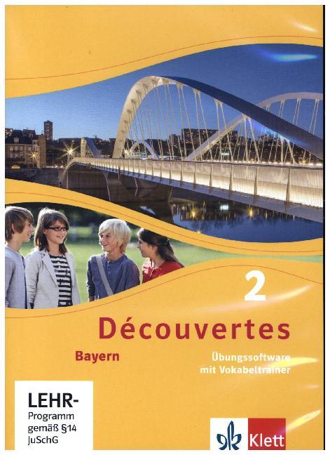 Découvertes. Ausgabe für Bayern ab 2017 - 7. Klasse, Übungssoftware mit Vokabeltrainer, CD-ROM. Bd.2 main product photo