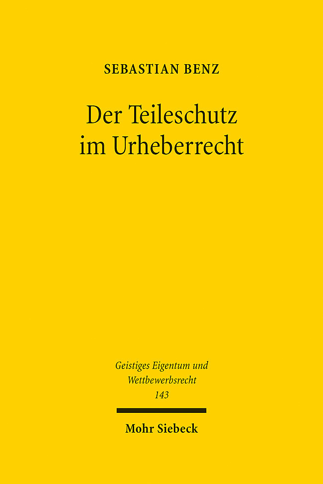 Der Teileschutz im Urheberrecht main product photo