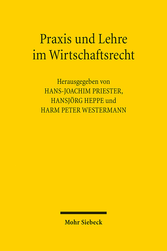 Praxis und Lehre im Wirtschaftsrecht main product photo