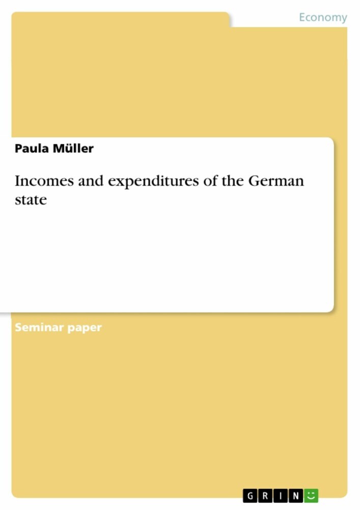 Incomes and expenditures of the German state main product photo