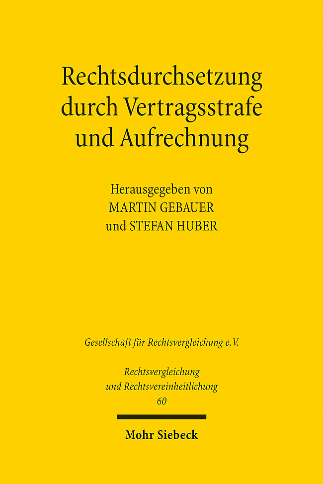 Rechtsdurchsetzung durch Vertragsstrafe und Aufrechnung main product photo