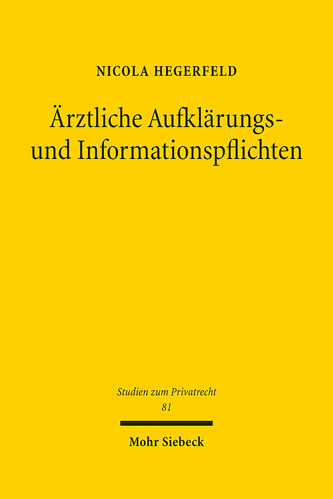 Ärztliche Aufklärungs- und Informationspflichten main product photo