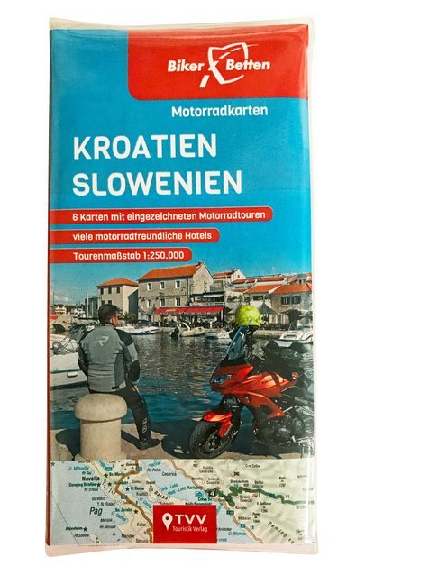Motorradkarten Set Kroatien Slowenien main product photo