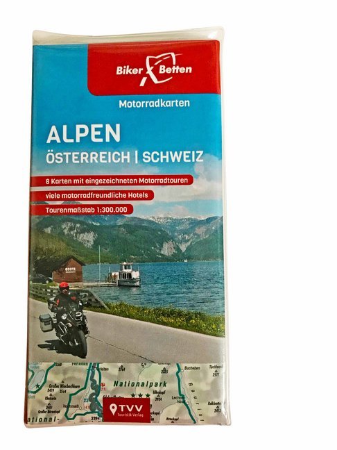 Motorradkarten Set Alpen Österreich Schweiz main product photo