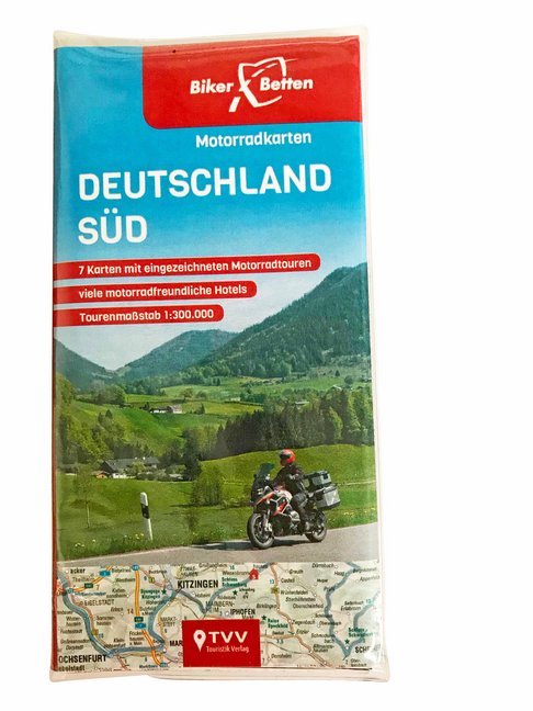 Motorradkarten Set Deutschland Süd main product photo