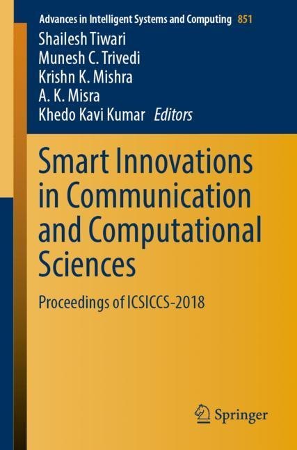 Smart Innovations in Communication and Computational Sciences main product photo