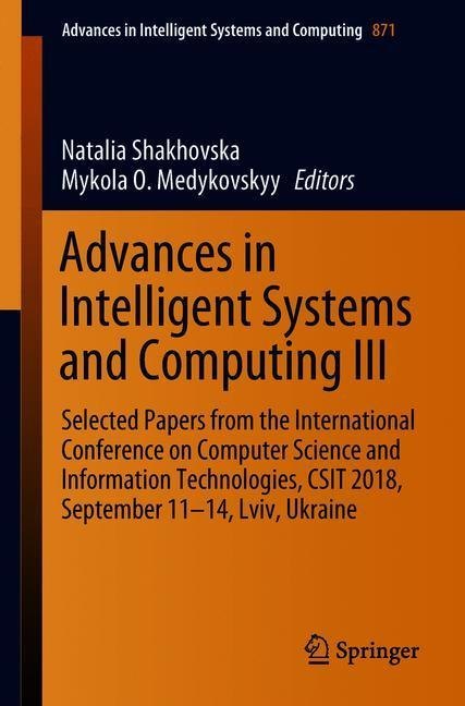 Advances in Intelligent Systems and Computing III main product photo