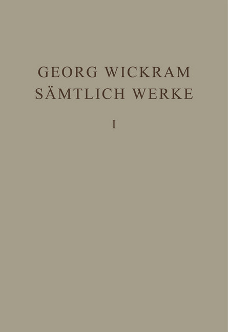 Sämtliche Werke, 1 main product photo