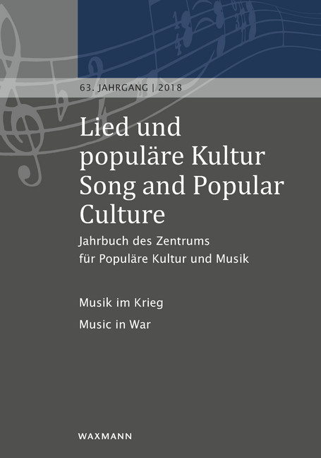 Lied und populäre Kultur / Song and Popular Culture 63 (2018) main product photo