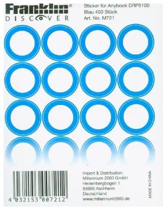 Franklin Discover Sticker Set 400 St. Blau