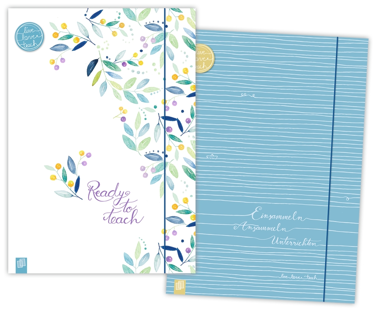 Meine 2 Sammelmappen A4+ - Edition Blumen & Linien main product photo