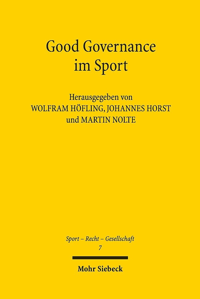 Good Governance im Sport main product photo