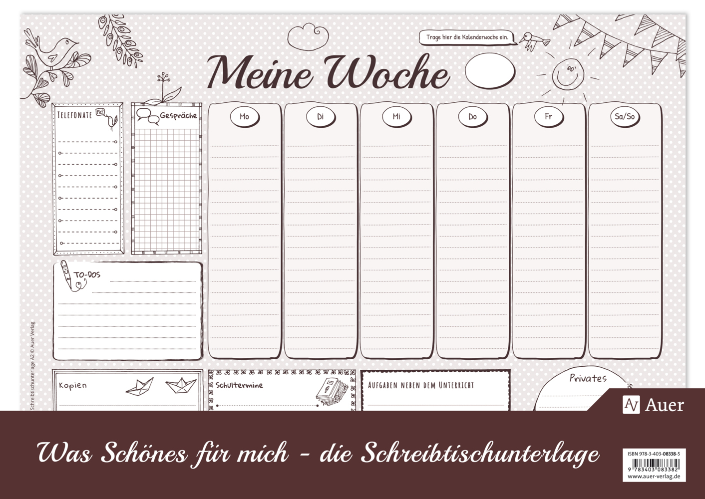 Was Schönes für mich - Schreibtischunterlage A2 main product photo