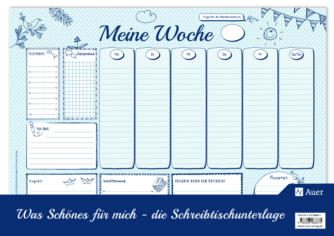 Was Schönes für mich - Schreibtischunterlage A3 main product photo