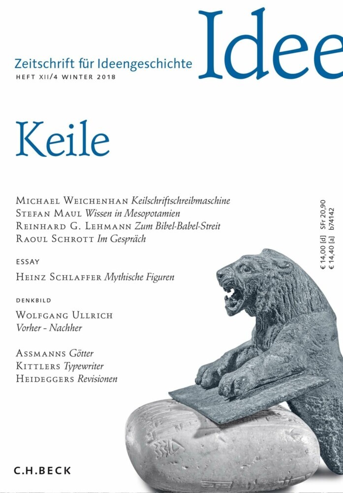 Zeitschrift für Ideengeschichte Heft XII/4 Winter 2018 main product photo