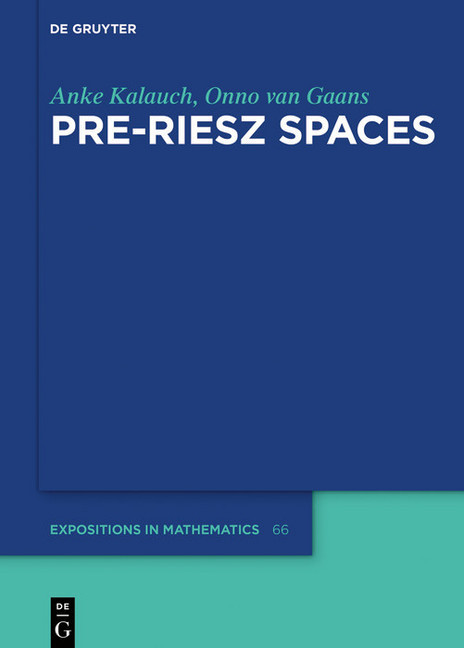 Pre-Riesz Spaces main product photo