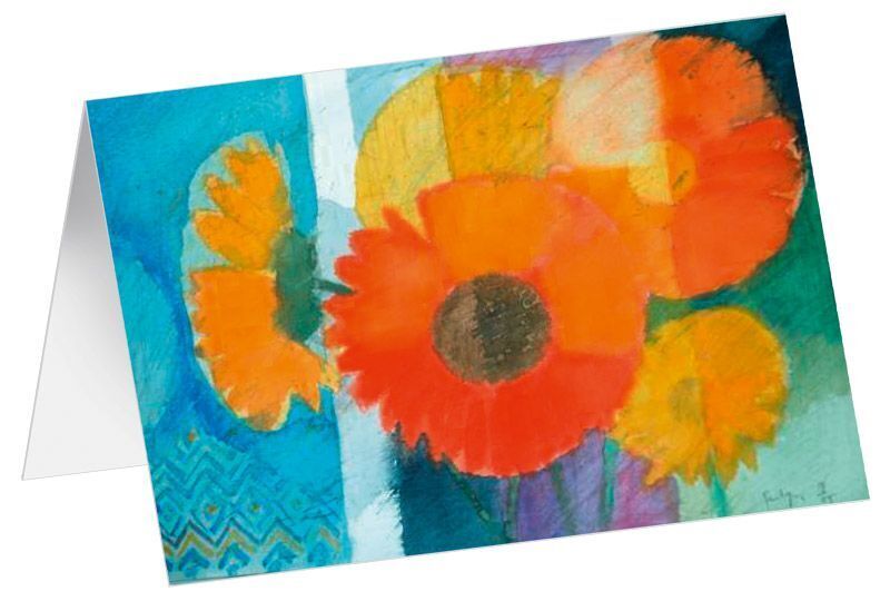 Kunstkarten "Sonnenstrauß" 5 Stk. main product photo