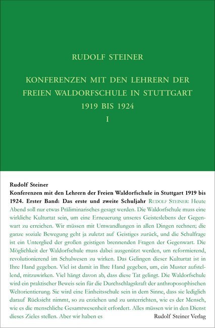 Konferenzen mit den Lehrern der Freien Waldorfschule 1919 bis 1924, 3 Teile main product photo