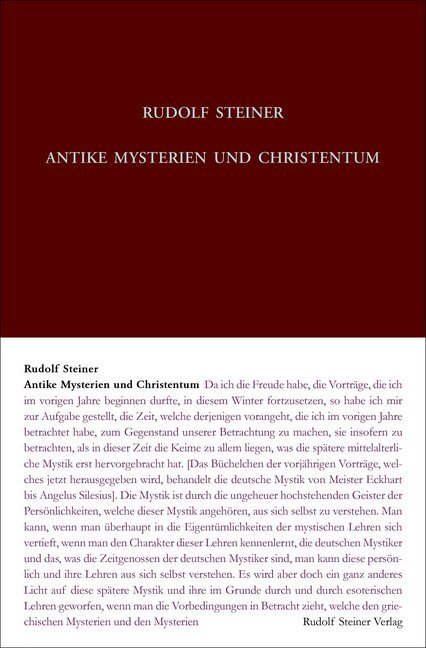 Antike Mysterien und Christentum main product photo