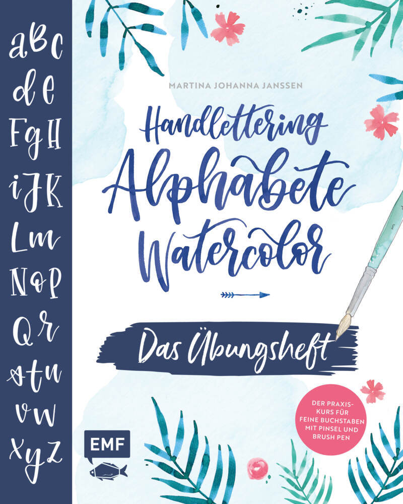 Handlettering Alphabete Watercolor - Das Übungsheft main product photo