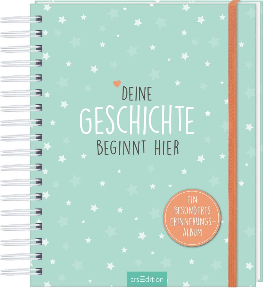 Deine Geschichte beginnt hier - ein Erinnerungsalbum und wunderschönes Geschenk zur Geburt main product photo
