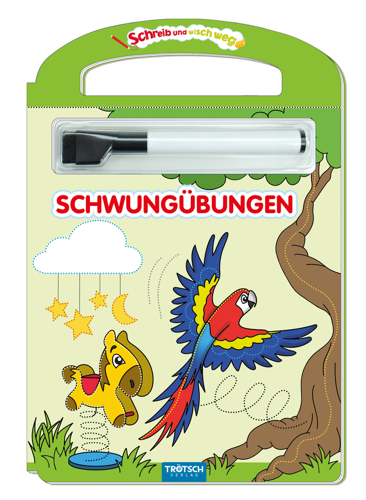 Schreib und wisch weg - Erste Schwungübungen, m. Stift main product photo
