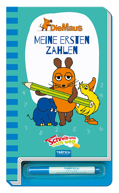 Trötsch Die Maus Schreib und wisch weg Zahlen main product photo