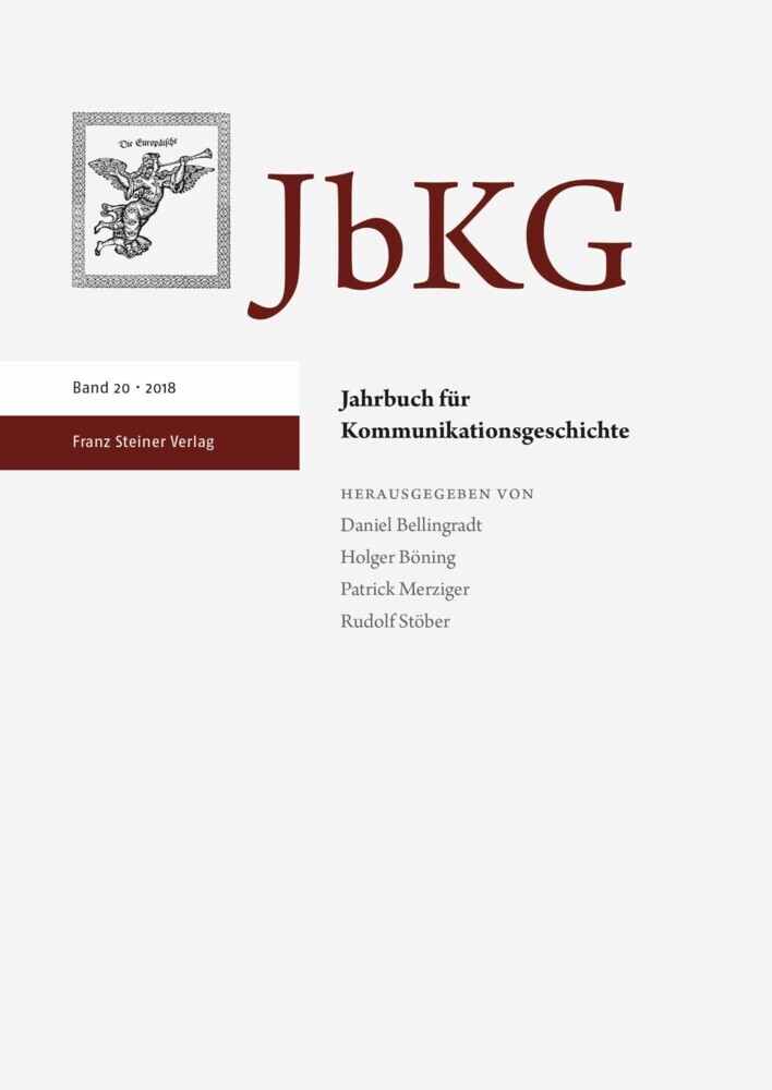 Jahrbuch für Kommunikationsgeschichte 20 (2018) main product photo