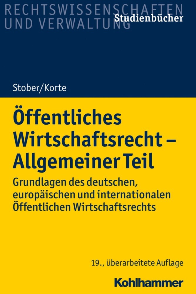 Öffentliches Wirtschaftsrecht - Allgemeiner Teil main product photo