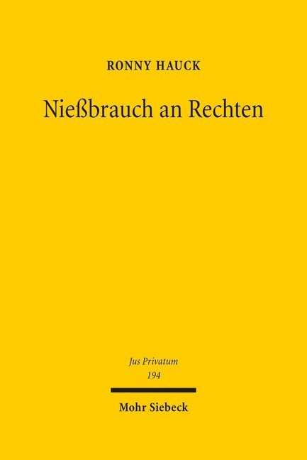 Nießbrauch an Rechten main product photo