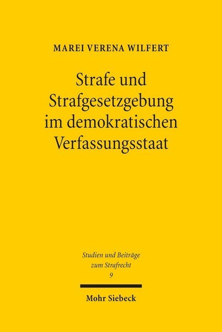 Strafe und Strafgesetzgebung im demokratischen Verfassungsstaat main product photo