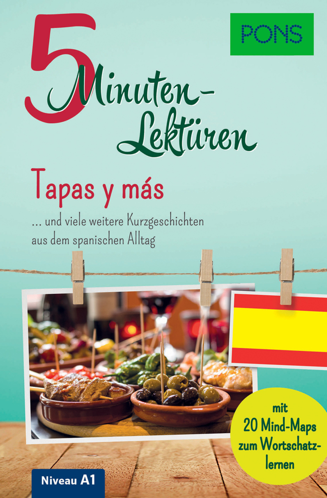 PONS 5-Minuten-Lektüren Spanisch A1 - Tapas y más main product photo